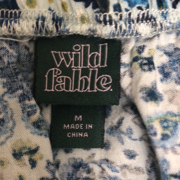 Wild Fable Blue Floral Puff Sleeve Mini Dress - Picture 8 of 8